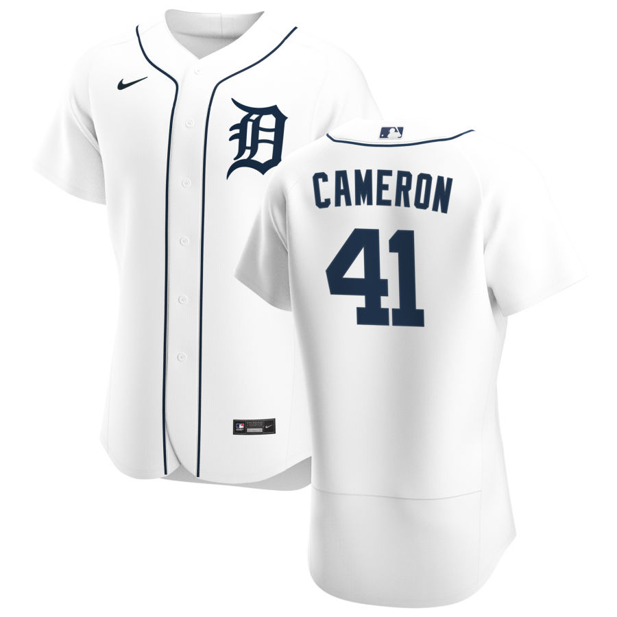 Detroit Tigers 41 Daz Cameron Men Nike White Home 2020 Authentic Player MLB Jersey